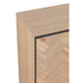 Dressoir 4-deurs Zigzag Hout/Metaal Naturel/Zwart 40x180x87 cm-Dressoirs-J-Line