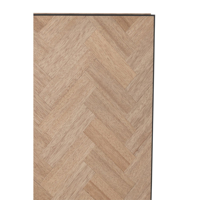 Dressoir 4-deurs Zigzag Hout/Metaal Naturel/Zwart 40x180x87 cm-Dressoirs-J-Line