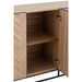 nan Dressoir 4-deurs Zigzag Hout/Metaal Naturel/Zwart-Dressoirs-J-Line