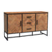 Dressoir Accent Teakhout Naturel hout 145x45x85 cm-Dressoirs-Livingfurn