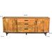 Dressoir Ayleen Mangohout Naturel hout 200x45x80 cm-Dressoirs-Livingfurn