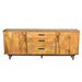 Dressoir Ayleen Mangohout Naturel hout 200x45x80 cm-Dressoirs-Livingfurn