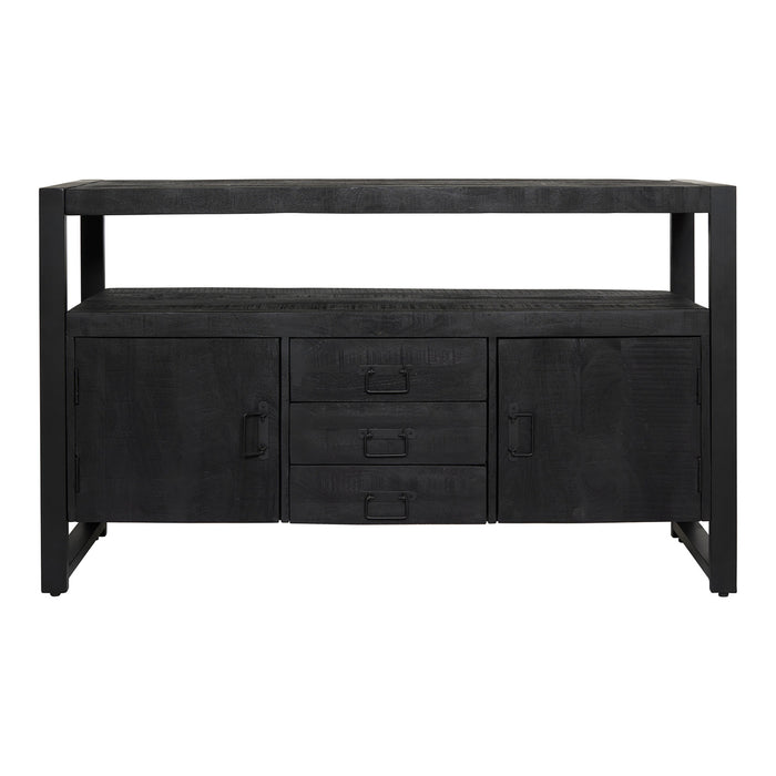 Dressoir Boaz Black | 135 cm-Dressoirs-Starfurn