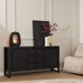 Dressoir Boaz Black | 160 cm-Dressoirs-Starfurn