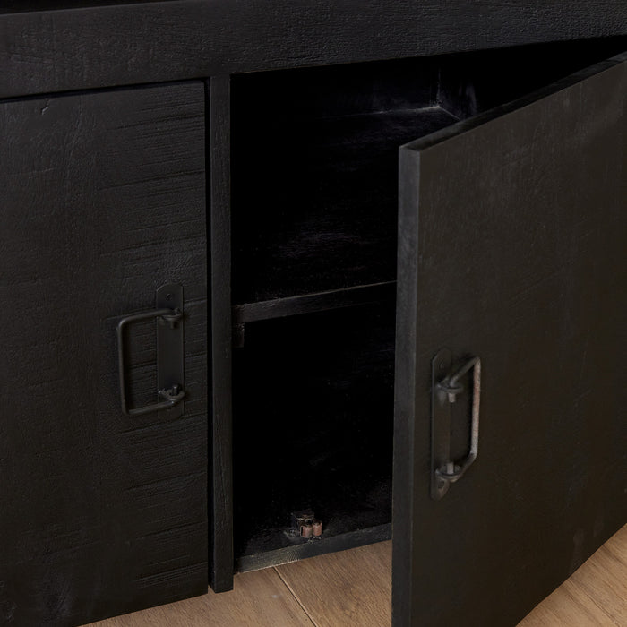 Dressoir Boaz Black | 175 cm-Dressoirs-Starfurn