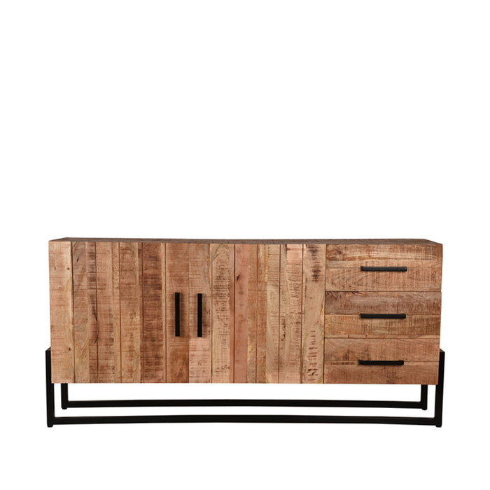 Dressoir Bolivia Rough Mangohout - 184x40x85 cm-Dressoirs-LABEL51