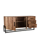 Dressoir Bolivia Rough Mangohout - 184x40x85 cm-Dressoirs-LABEL51