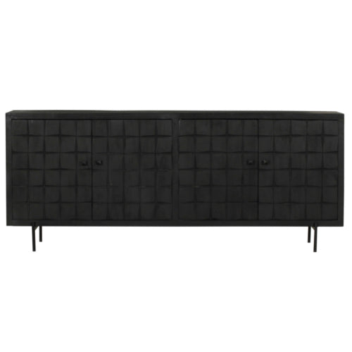 Dressoir Brandy Black | 220 cm-Dressoirs-Starfurn