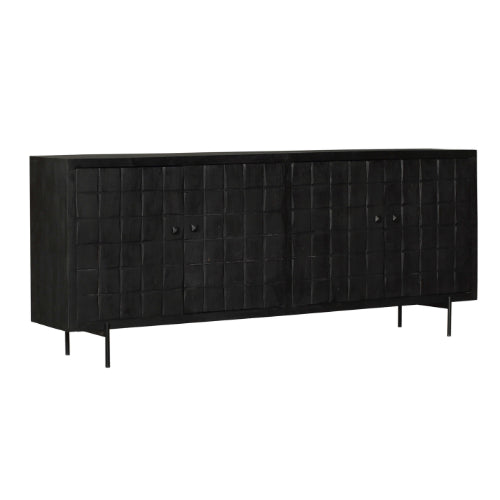 Dressoir Brandy Black | 220 cm-Dressoirs-Starfurn