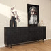 Dressoir Brandy Black | 220 cm-Dressoirs-Starfurn