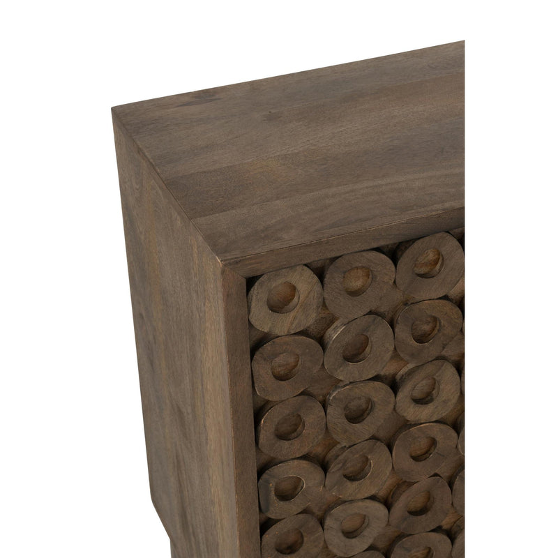 Dressoir Bruin Mdf 45x152 cm-Dressoirs-J-Line