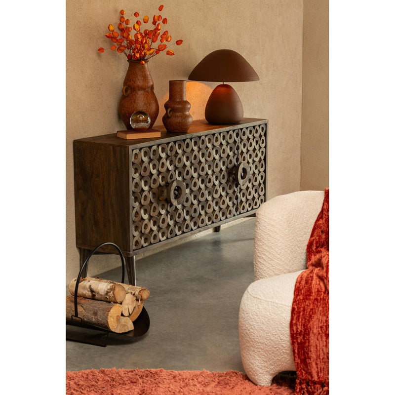 Dressoir Bruin Mdf 45x152 cm-Dressoirs-J-Line