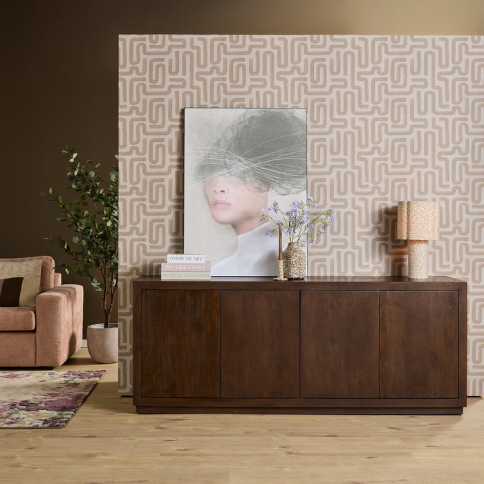 Dressoir Brussel Bruin - 200 cm-Dressoirs-Starfurn