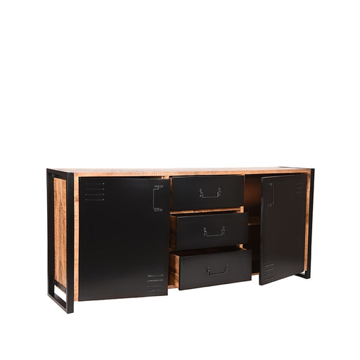 Dressoir Brussels Rough Mangohout - 190x45x85 cm-Dressoirs-LABEL51