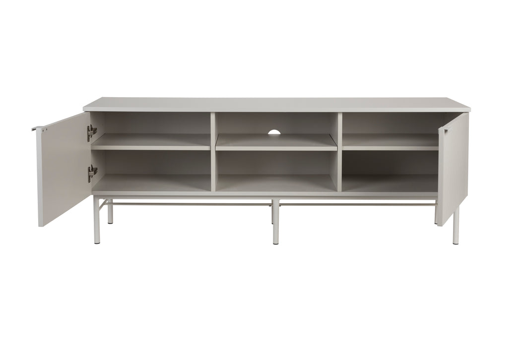 Dressoir Cayo Low MDF, Metaal Wit 40x155 cm-Dressoirs-Creating Home