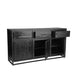 Dressoir Chili Mangohout Zwart 170cm-Dressoirs-LABEL51