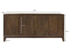 Dressoir Cortez Mangohout Bruin 190x40 cm-Dressoirs-Livingfurn