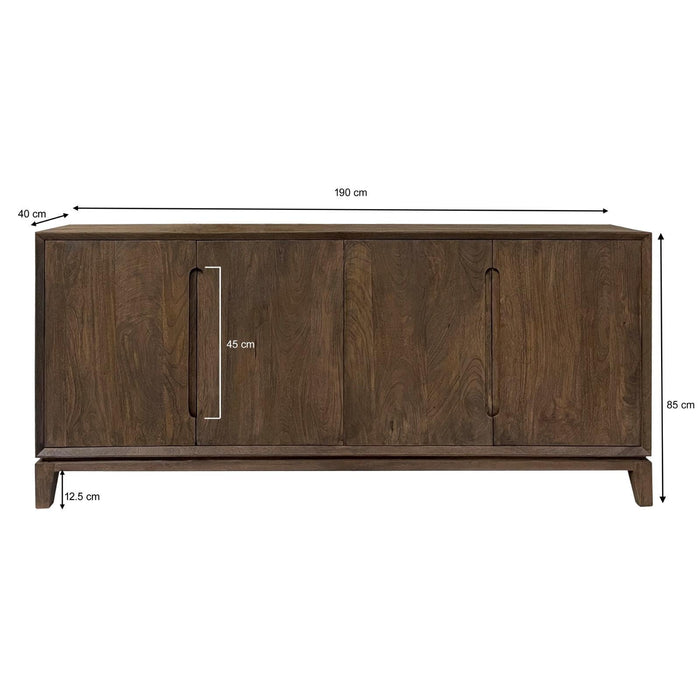 Dressoir Cortez Mangohout Bruin 40x190x85 cm-Livingfurn