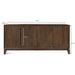 Dressoir Cortez Mangohout Bruin 40x190x85 cm-Livingfurn
