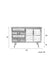 Dressoir Damian Fir hout, Metaal Multicolour 40x113 cm-Dressoirs-Creating Home