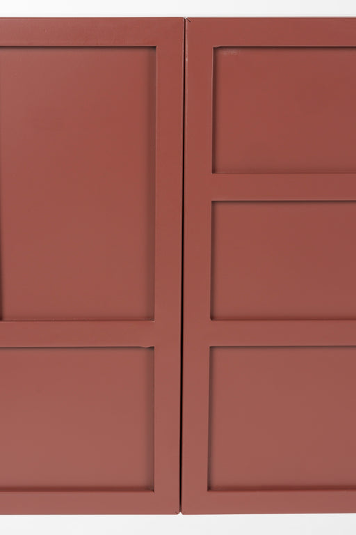 Dressoir Davis Metaal Rood 36x160 cm-Dressoirs-Creating Home