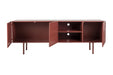 Dressoir Davis Metaal Rood 36x160 cm-Dressoirs-Creating Home