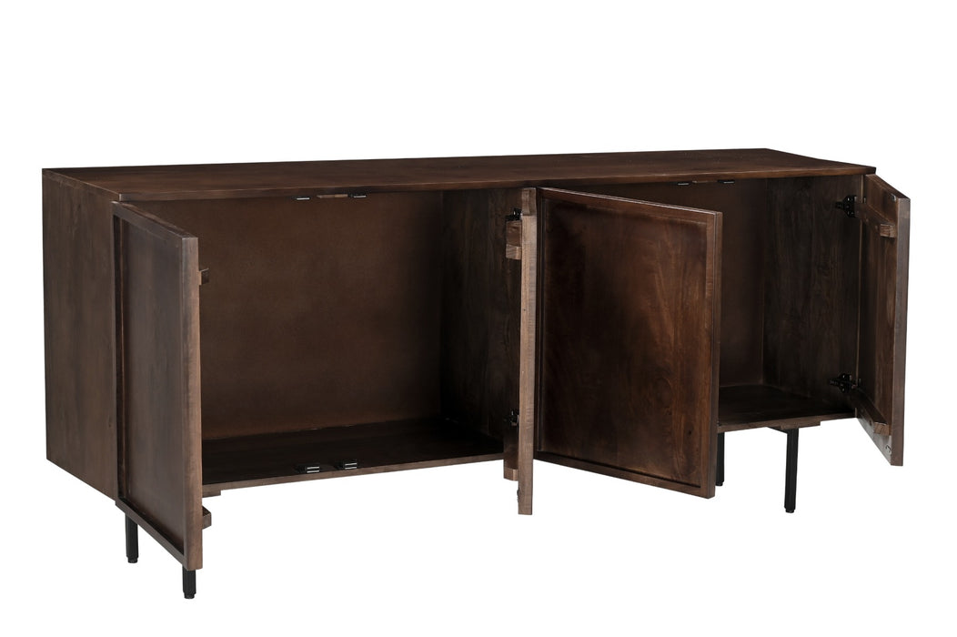 Dressoir Elan Mangohout Bruin 40x180x82 cm-Livingfurn
