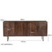 Dressoir Elan Mangohout Bruin 40x180x82 cm-Livingfurn