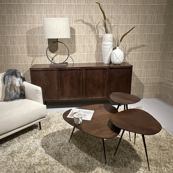Dressoir Elan Mangohout Bruin 40x180x82 cm-Livingfurn