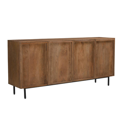 Dressoir Elan Mangohout Naturel hout 180x40 cm-Dressoirs-Livingfurn