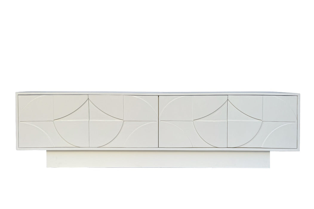 Dressoir Fiore Gelakt Hout Crème 210cm