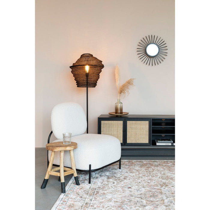 Dressoir Guuji Essenfineer, Metaal Zwart 150x38 cm-Dressoirs-Creating Home