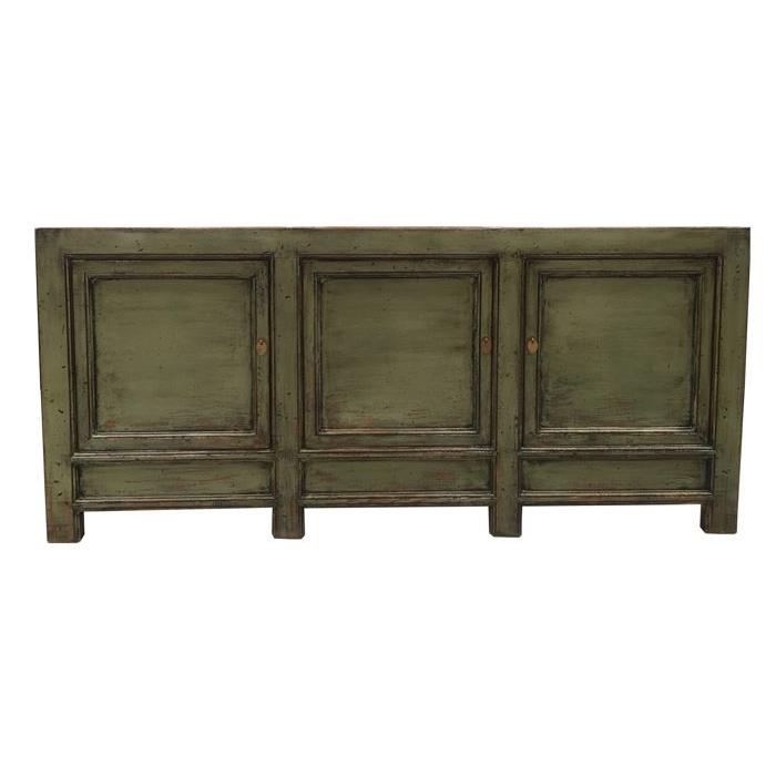 Dressoir Icons M-18 three door cabinet Groen 190x45x90 cm-Dressoirs-Livingfurn