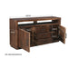 Dressoir Jaxx Mangohout Bruin 180x40x85 cm-Livingfurn