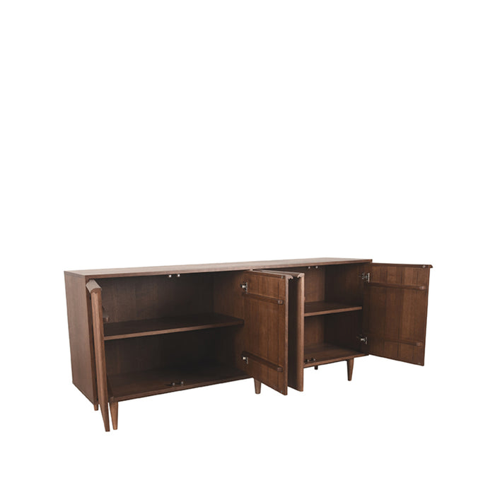 Dressoir Jule Walnoot Eiken 200 cm 200x49x87 cm-Dressoirs-LABEL51