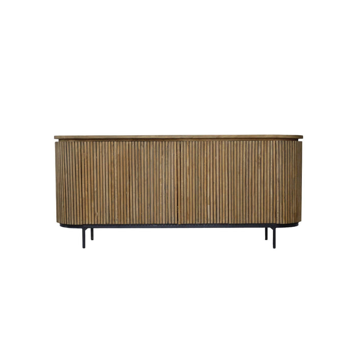 Dressoir Lausanne Teakhout Naturel hout 43x180x80 cm-Livingfurn