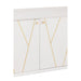 nan Dressoir Lines 4 Drawers 2-deurs Hout/Metaal Wit/Goud-Dressoirs-J-Line