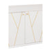 Dressoir Lines 4 Lades 2 Doors Hout | Metaal Wit | Gold-Dressoirs-J-Line