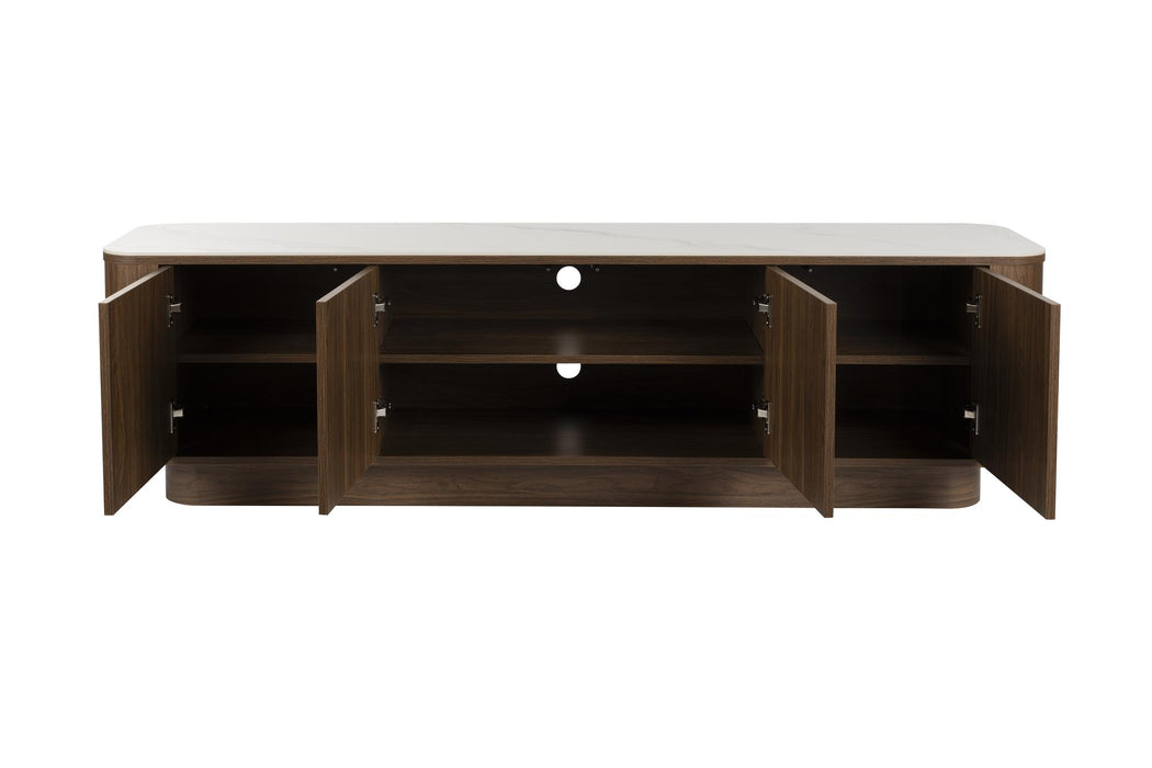 Dressoir Low Almira Hout Bruin 40x180 cm-Dressoirs-Creating Home