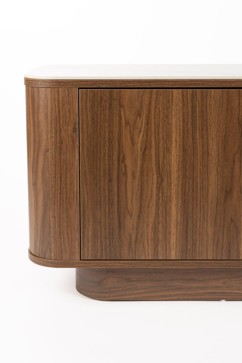 Dressoir Low Almira Hout Bruin 40x180 cm-Dressoirs-Creating Home