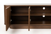 Dressoir Low Almira Hout Bruin 40x180 cm-Dressoirs-Creating Home