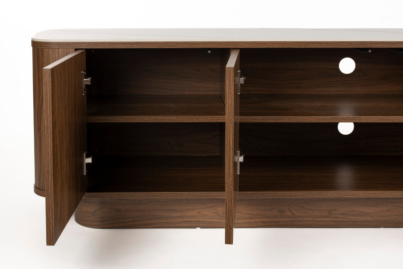 Dressoir Low Almira Hout Bruin 40x180 cm-Dressoirs-Creating Home