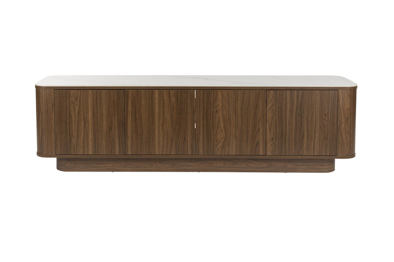Dressoir Low Almira Hout Bruin 40x180 cm-Dressoirs-Creating Home