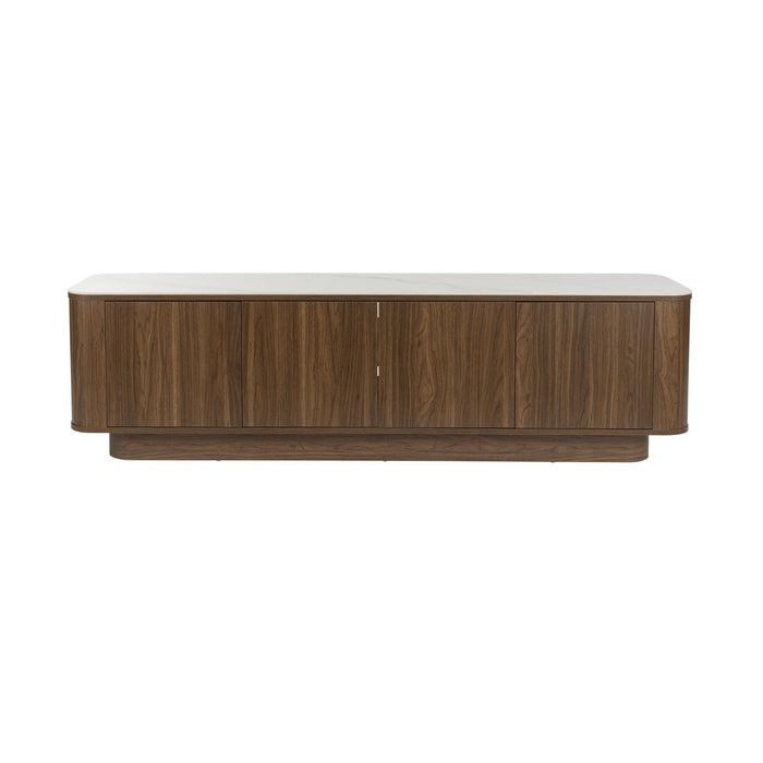 Dressoir Low Almira Hout Bruin 40x180 cm-Dressoirs-Creating Home