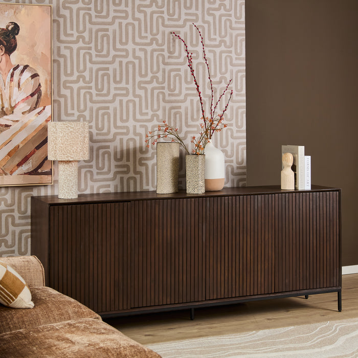 Dressoir Madison Bruin - 210 cm-Dressoirs-Starfurn