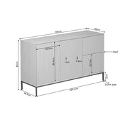 Dressoir Madison Naturel 165 cm 165x45x85 cm-Dressoirs-Starfurn