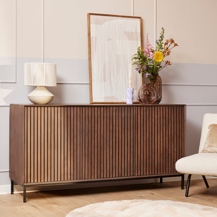 Dressoir Madison Walnoot | 165 cm-Dressoirs-Starfurn