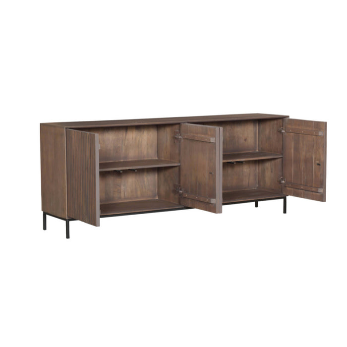 Dressoir Madison Walnoot | 210 cm-Dressoirs-Starfurn