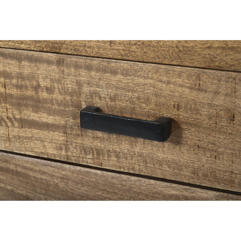 Dressoir Nairobi Mangohout Naturel hout 180x45x80 cm-Dressoirs-Livingfurn