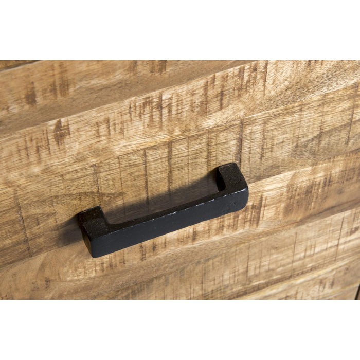 Dressoir Nairobi Mangohout Naturel hout 210x45x80 cm-Dressoirs-Livingfurn